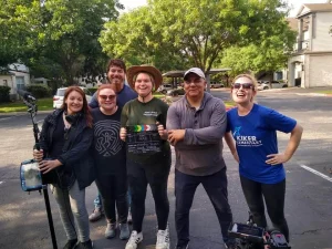 Shaylah Conley (in green) and crew of “Sweet Lemonade”