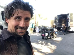 Tyler McGraw on the Paramount Studios lot for ABC Studios production starring John Stamos.