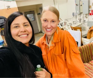 On Set with Actress