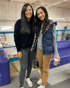 with actress